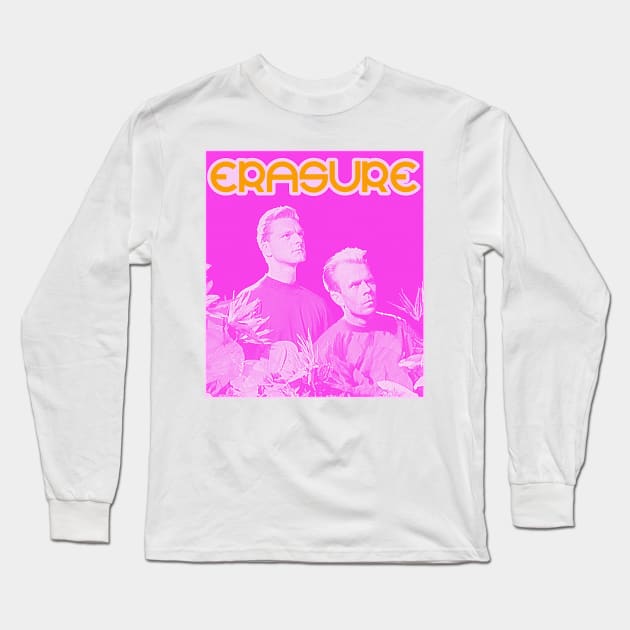 Erasure 80s Retro Synthpop FanArt Long Sleeve T-Shirt by darklordpug